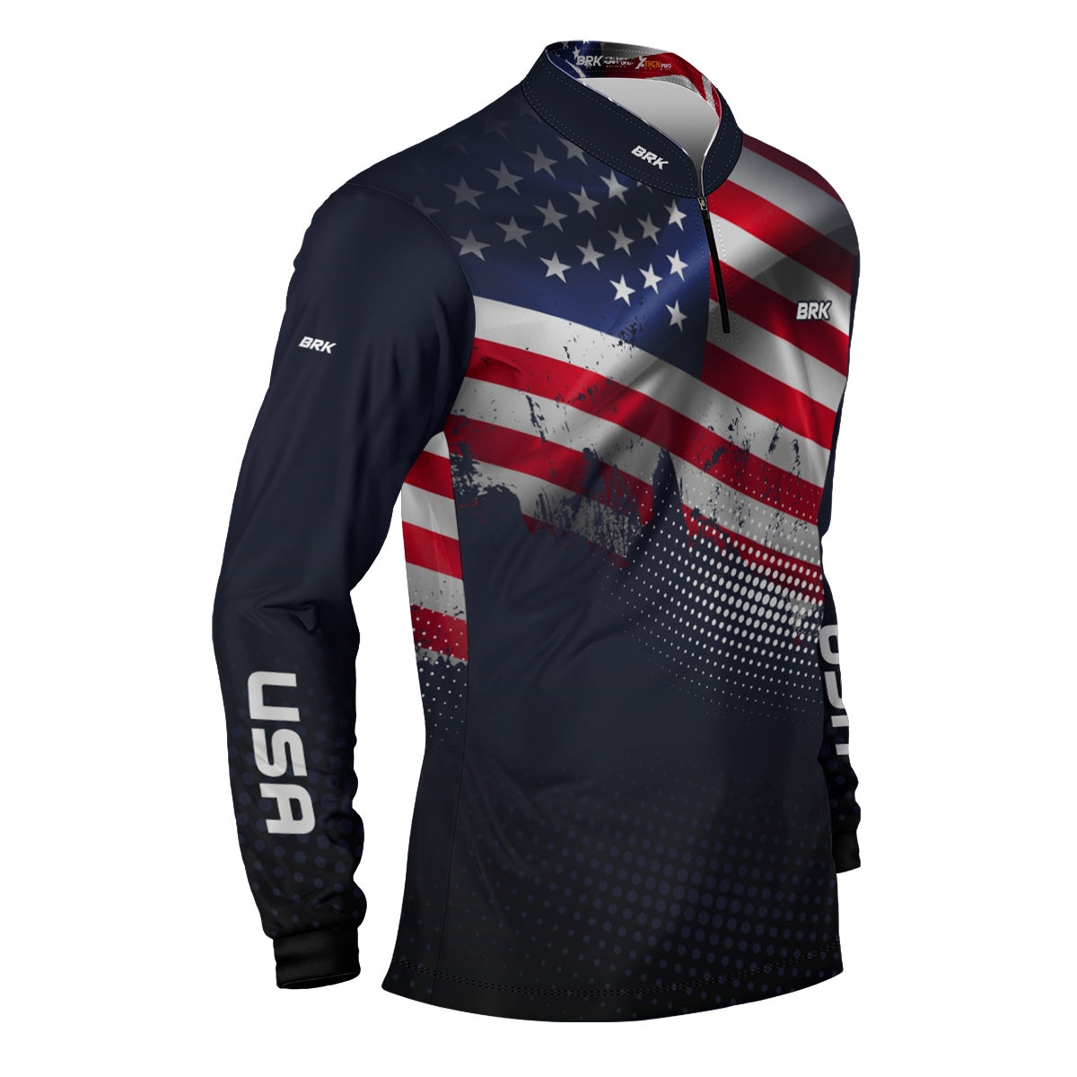 Camisa Brk Estados Unidos Com Proteção Solar UV50 Envio Imediato