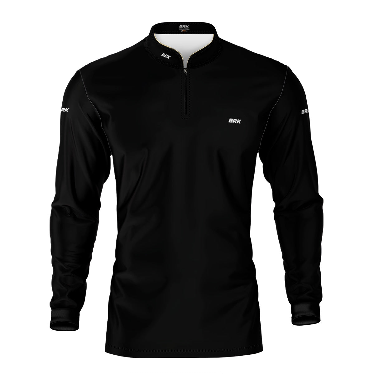 Camisa de Motociclismo Brk Casual Unissex Basic Preta com Proteção Solar UV50+