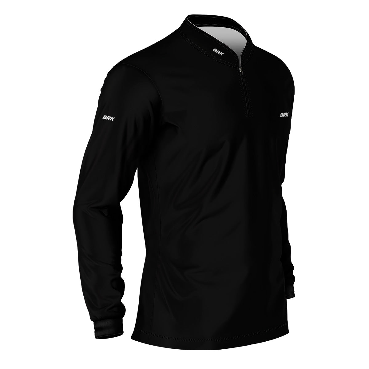 Camisa de Motociclismo Brk Casual Unissex Basic Preta com Proteção Solar UV50+