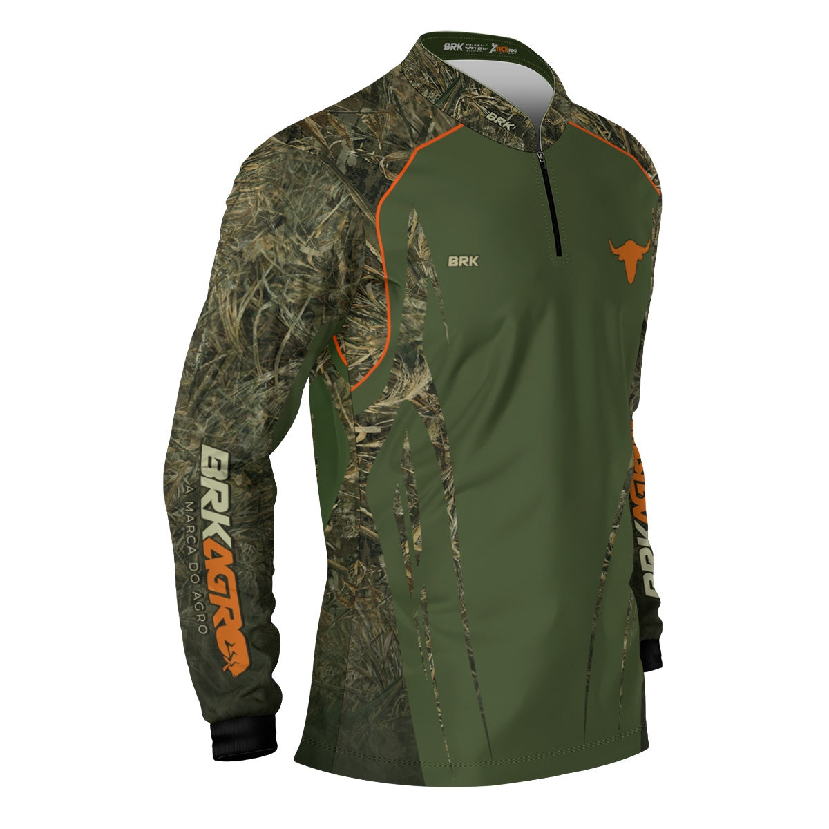 Camisa Agro Brk Camuflado Real Tree Agronomia com Proteção Solar UV50+