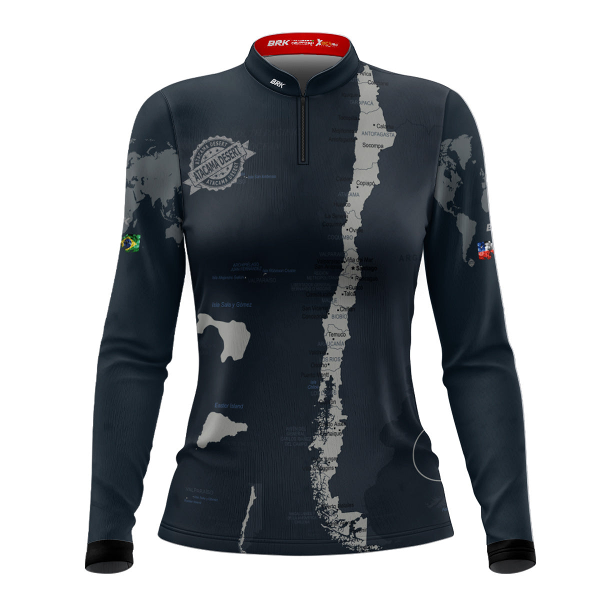 Camisa de Motociclismo Feminina Brk Expedição Atacama Chile com Proteção Solar UV50+