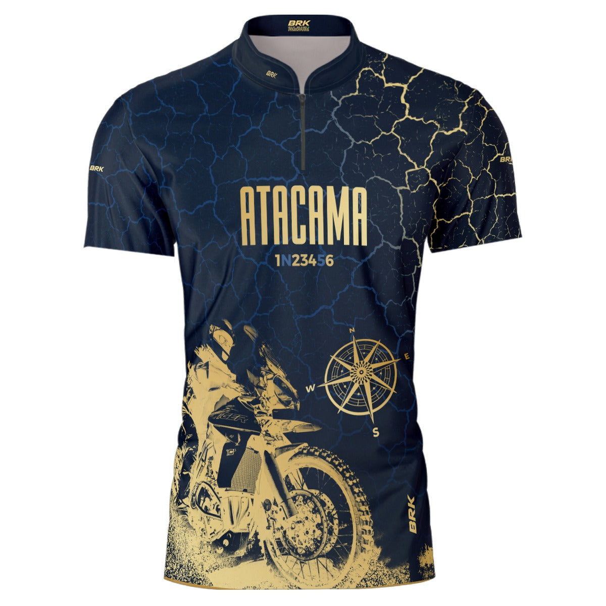 Camisa Feminina Motociclismo Brk Atacama Manga Curta com Proteção Solar UV50+
