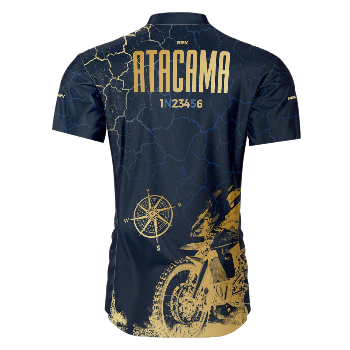 Camisa Feminina Motociclismo Brk Atacama Manga Curta com Proteção Solar UV50+