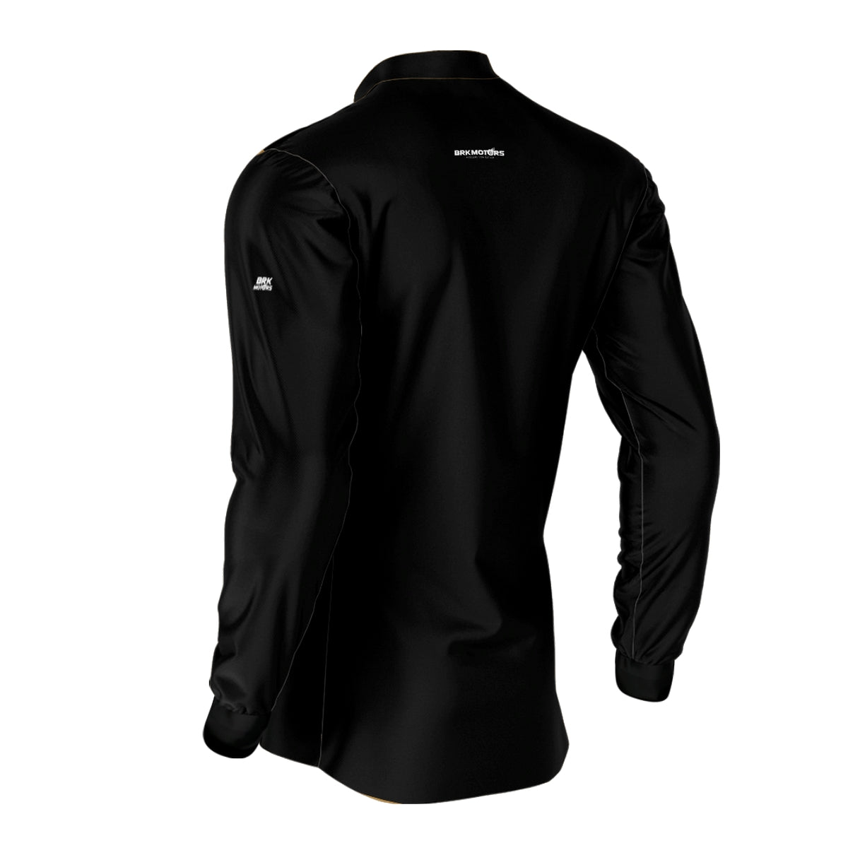 Camisa de Motociclismo Brk Preta Básica com Proteção Solar UV50+