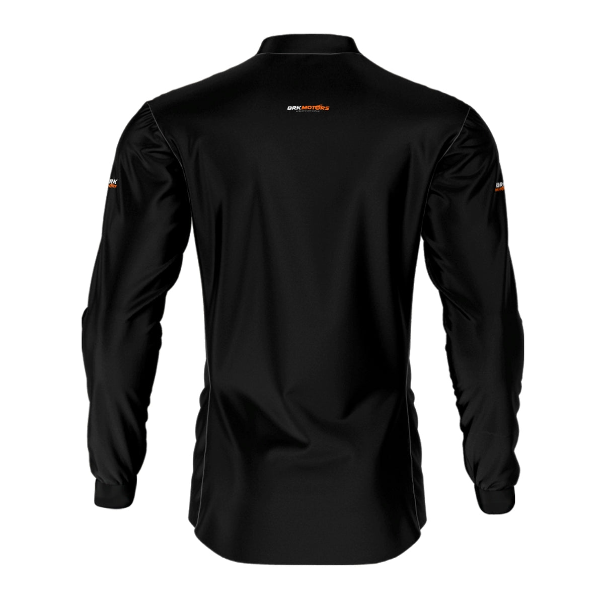 Camisa de Motociclismo Brk Preta Básica com Proteção Solar UV50+