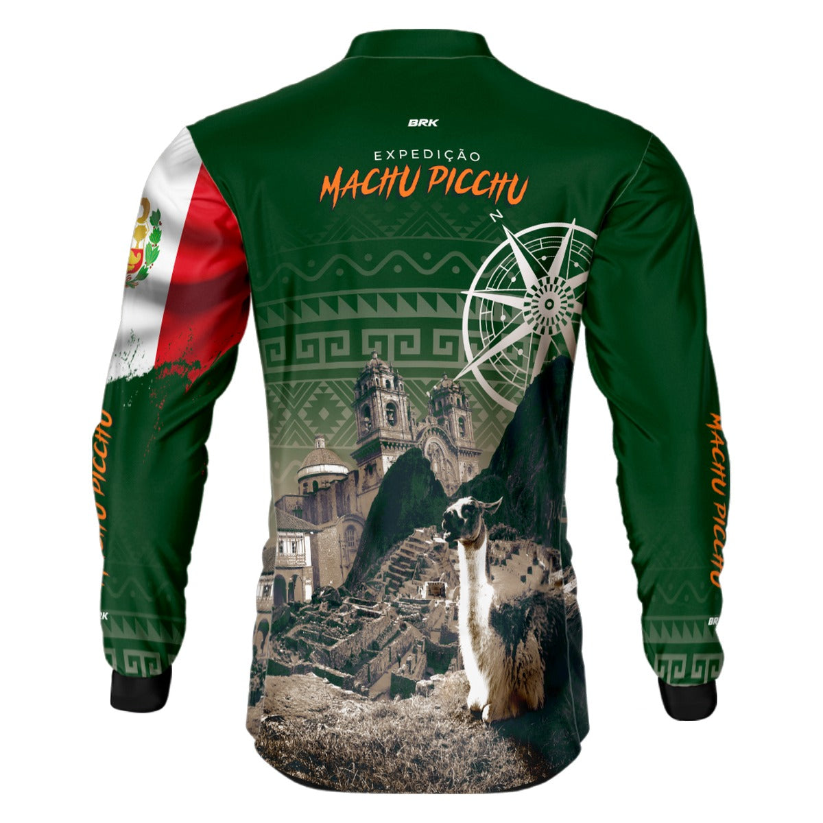 Camisa Brk Expedição Peru Machu Picchu Verde com Proteção UV50+