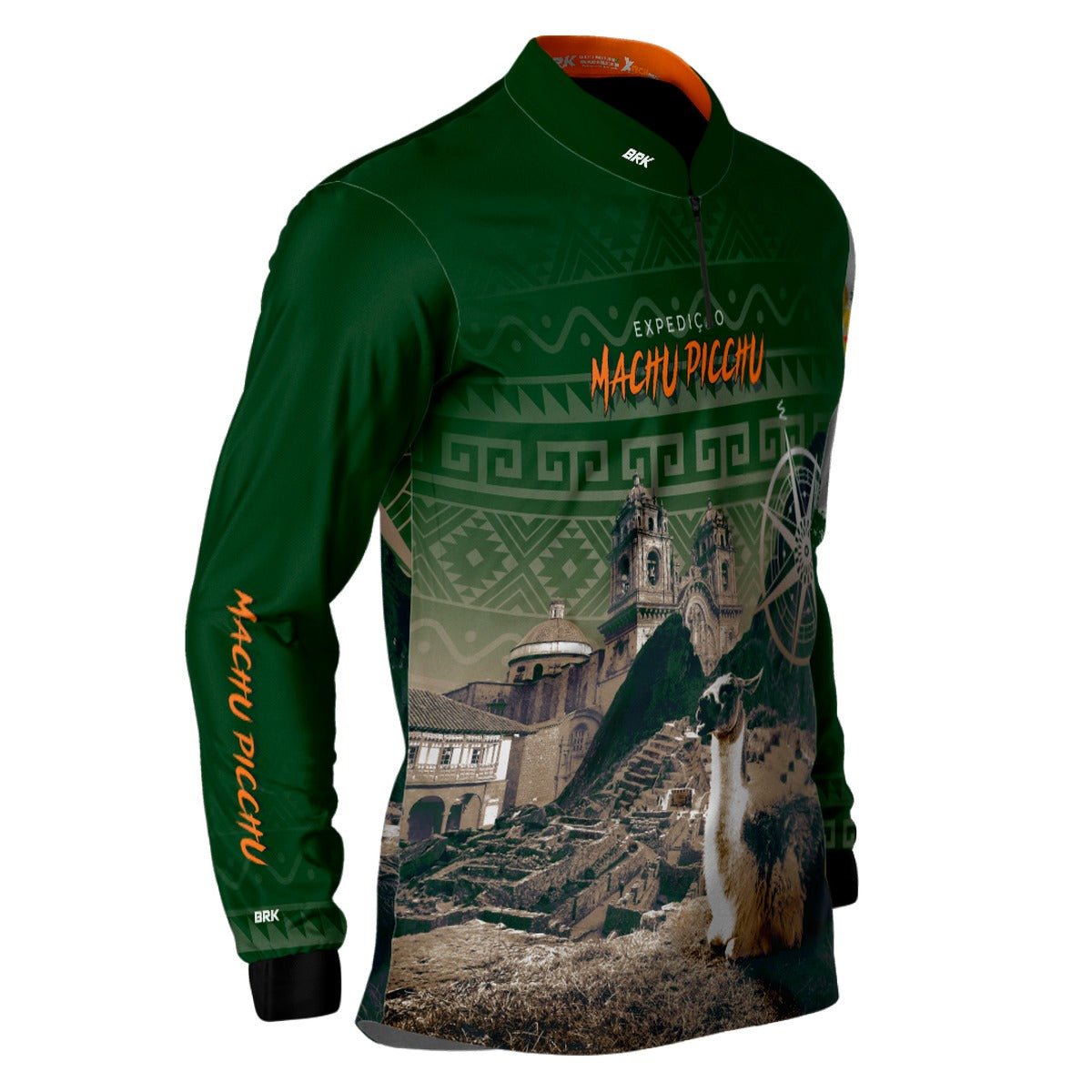 Camisa Brk Expedição Peru Machu Picchu Verde com Proteção UV50+