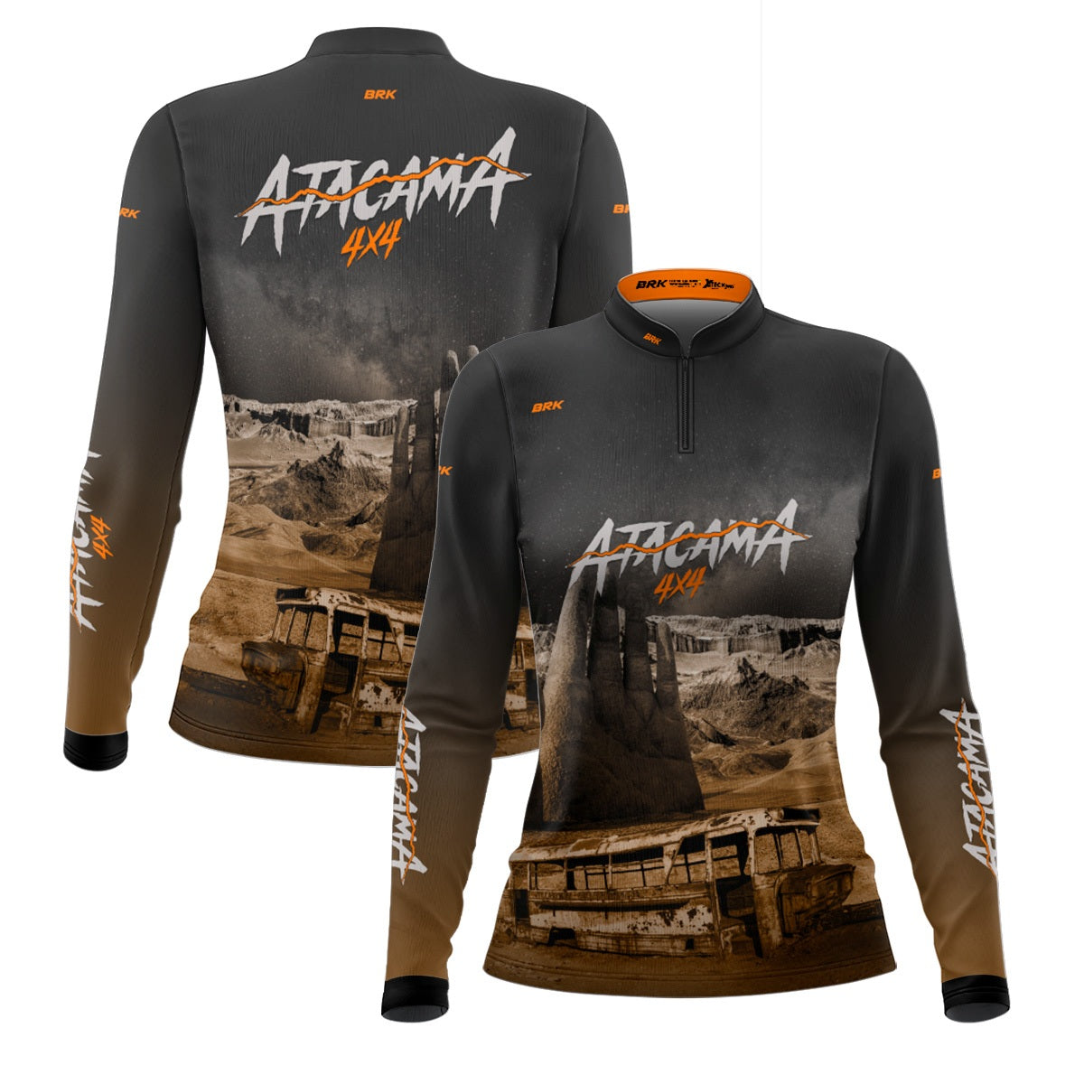 Camisa de Motociclismo Feminina Brk Expedição 4X4 Atacama com Proteção Solar UV50+