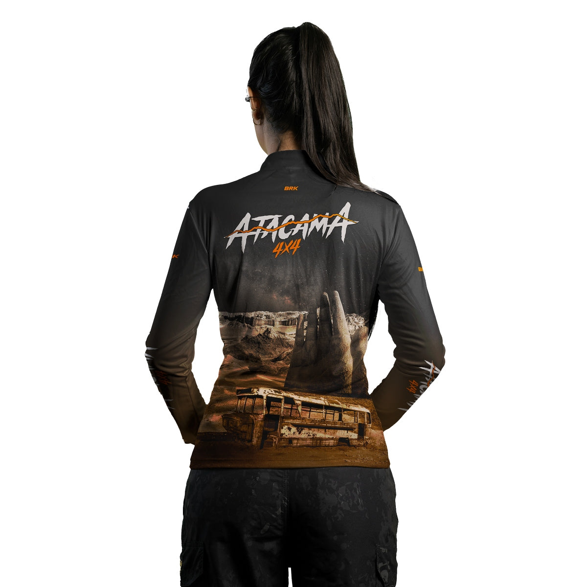 Camisa de Motociclismo Feminina Brk Expedição 4X4 Atacama com Proteção Solar UV50+
