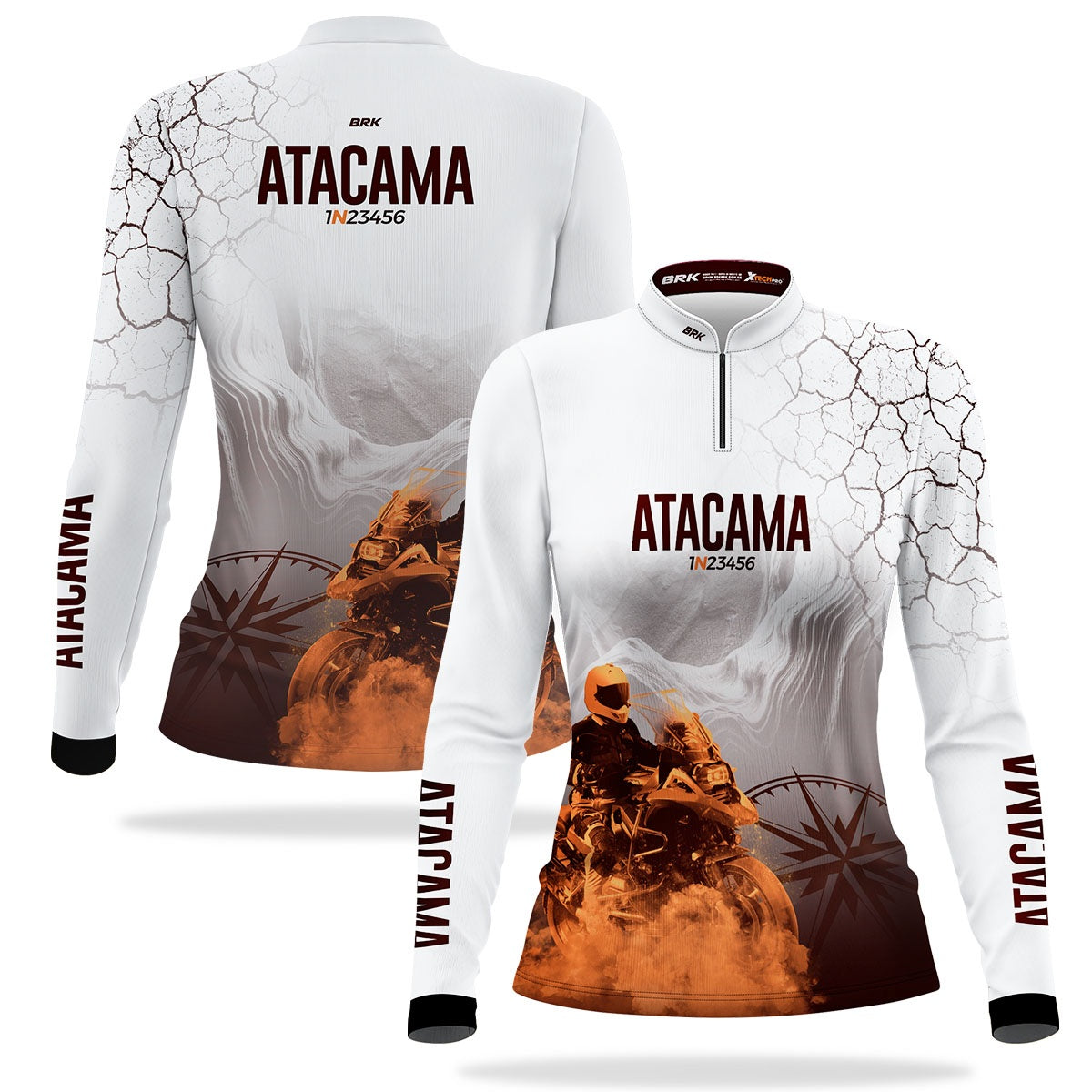 Camisa de Motociclismo Feminina Brk Expedição Atacama com Proteção Solar UV50+