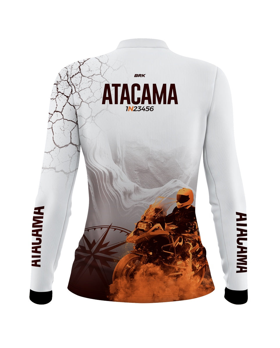 Camisa de Motociclismo Feminina Brk Expedição Atacama com Proteção Solar UV50+