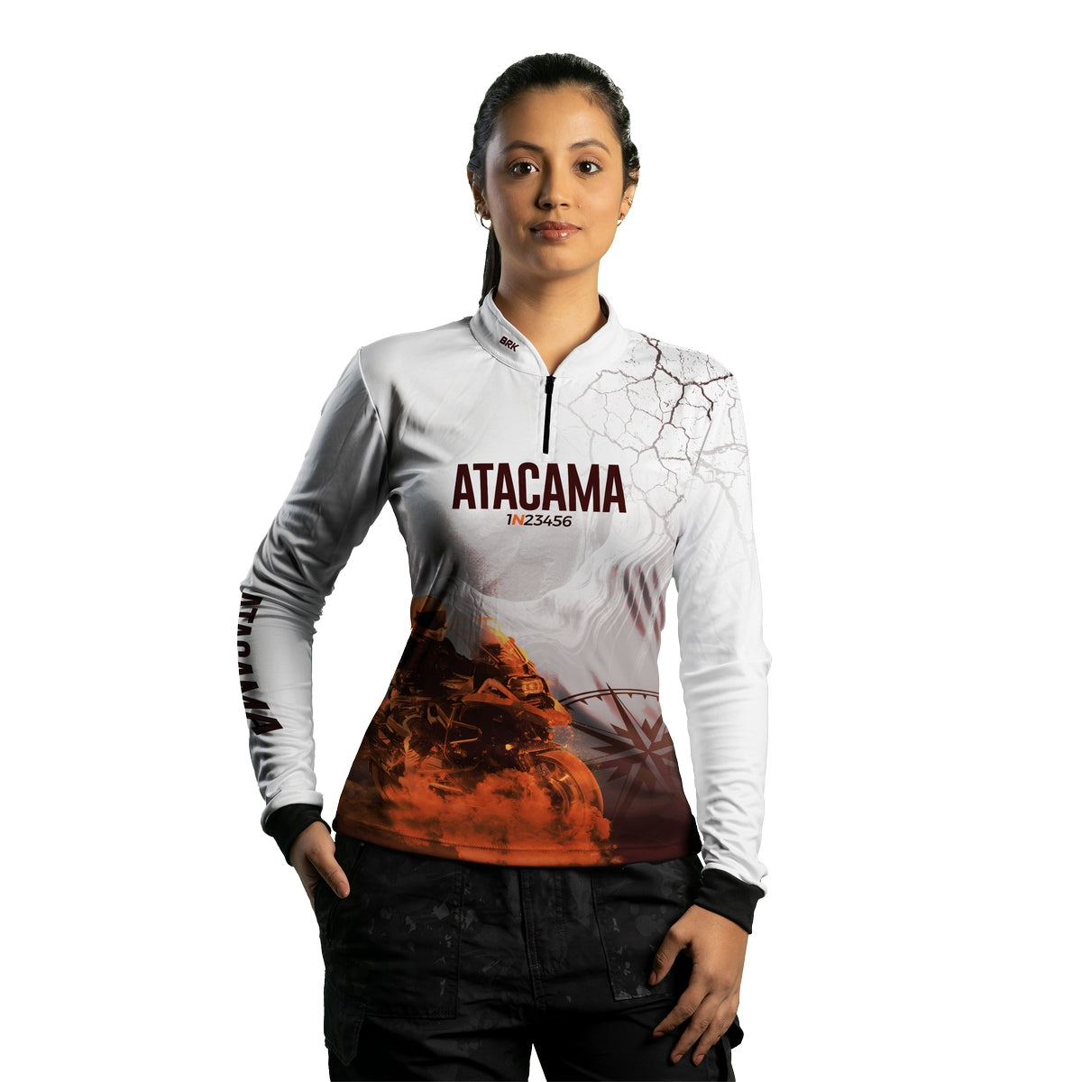 Camisa de Motociclismo Feminina Brk Expedição Atacama com Proteção Solar UV50+