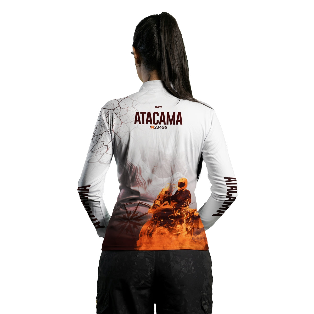 Camisa de Motociclismo Feminina Brk Expedição Atacama com Proteção Solar UV50+