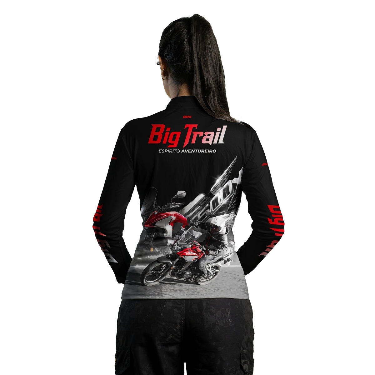 Camisa de Motociclismo Feminina Brk CB500X com Proteção Solar UV50+