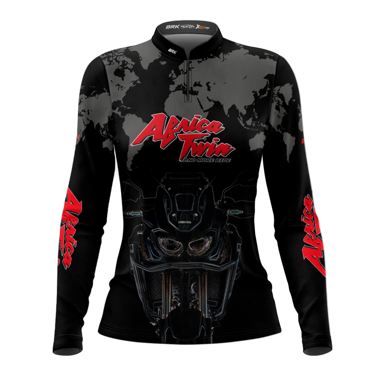 Camisa Feminina Motociclismo Brk Honda África Twin 1100 com Proteção Solar UV50+