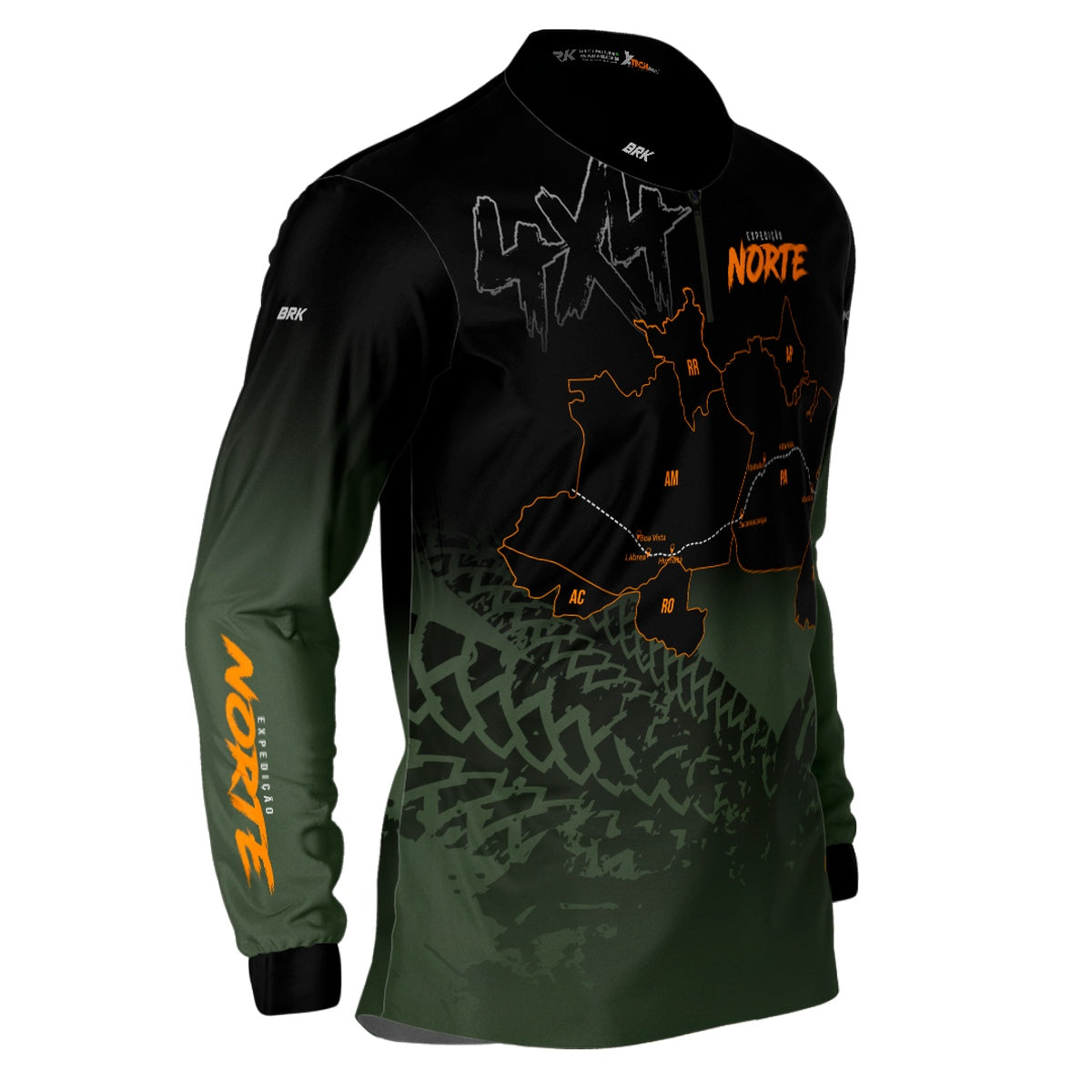Camisa de Motociclismo Brk Expedição 4x4 Norte com Proteção Solar UV50+