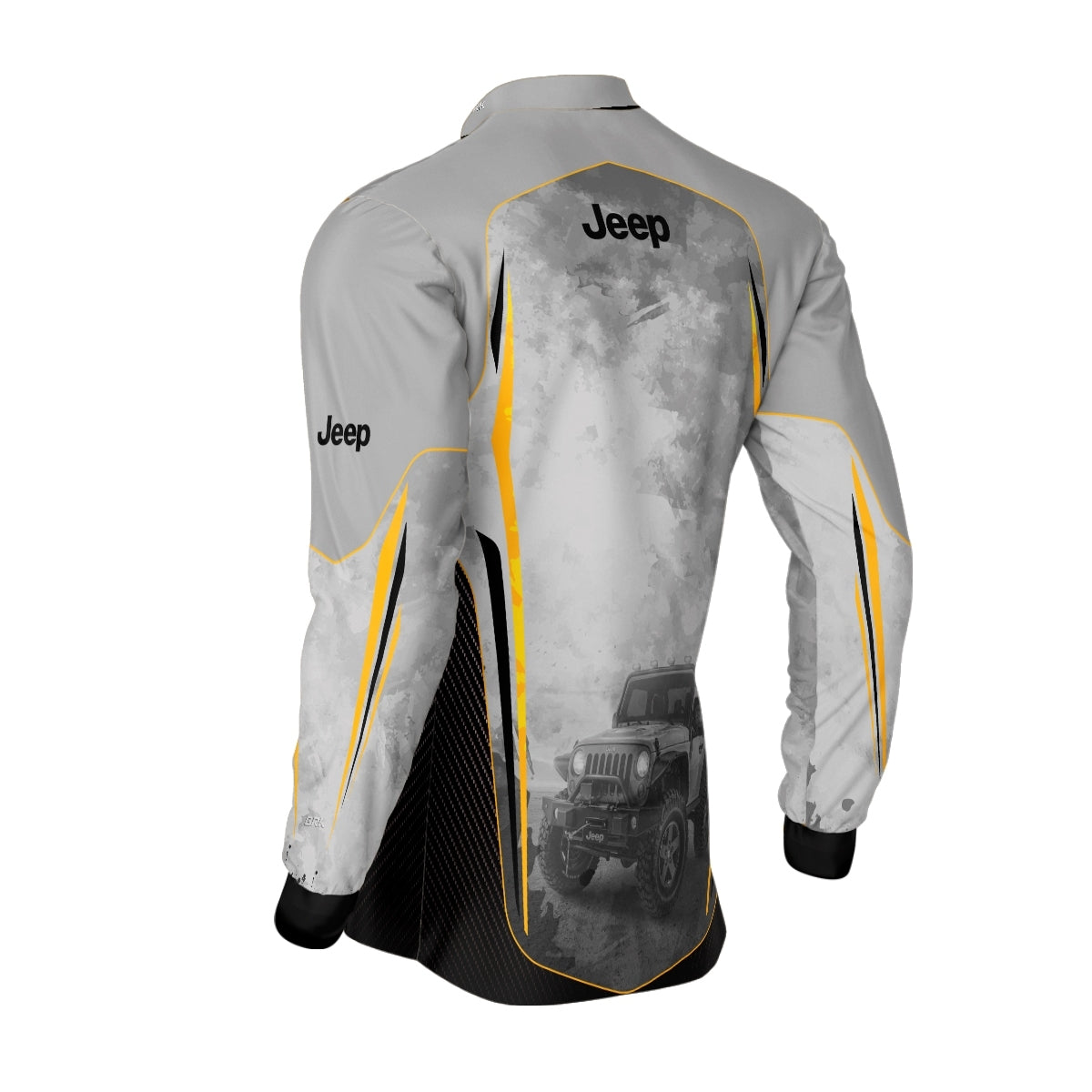 Camisa de Motociclismo Brk Off Road Jeep Cinza com Proteção Solar UV50+