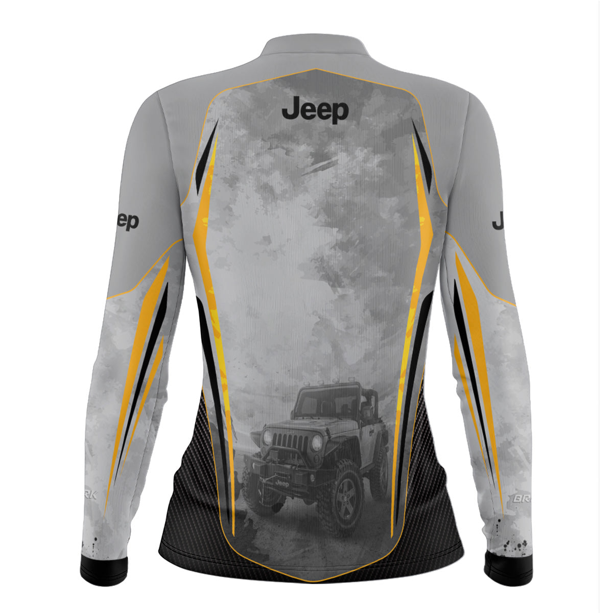 Camisa de Motociclismo Brk Off Road Jeep Cinza com Proteção Solar UV50+