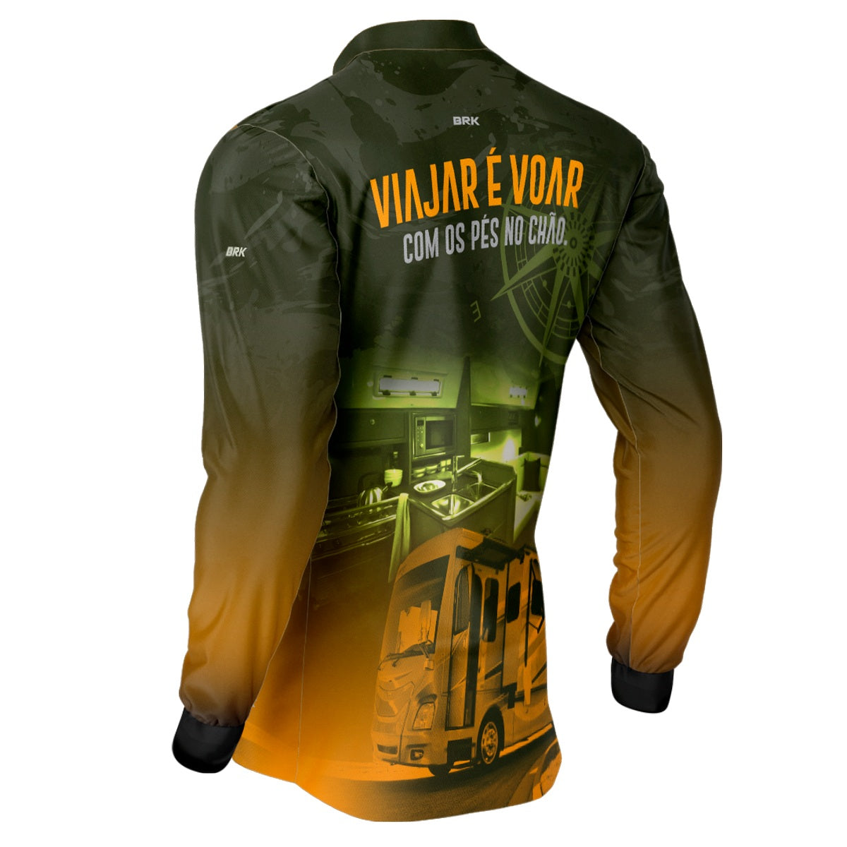 Camisa de Motociclismo Brk Ônibus Motorhome com Proteção Solar UV50+