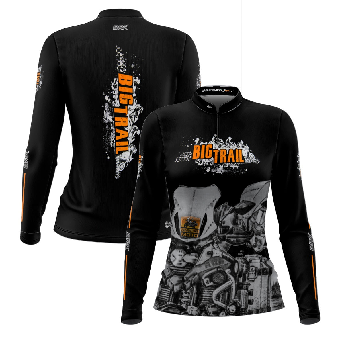 Camisa de Motociclismo Feminina Brk Big Trail com Proteção Solar UV50+