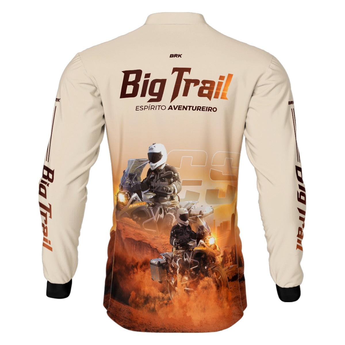 Camisa de Motociclismo Brk R 1200 GS Premium Branca com Proteção Solar UV50+