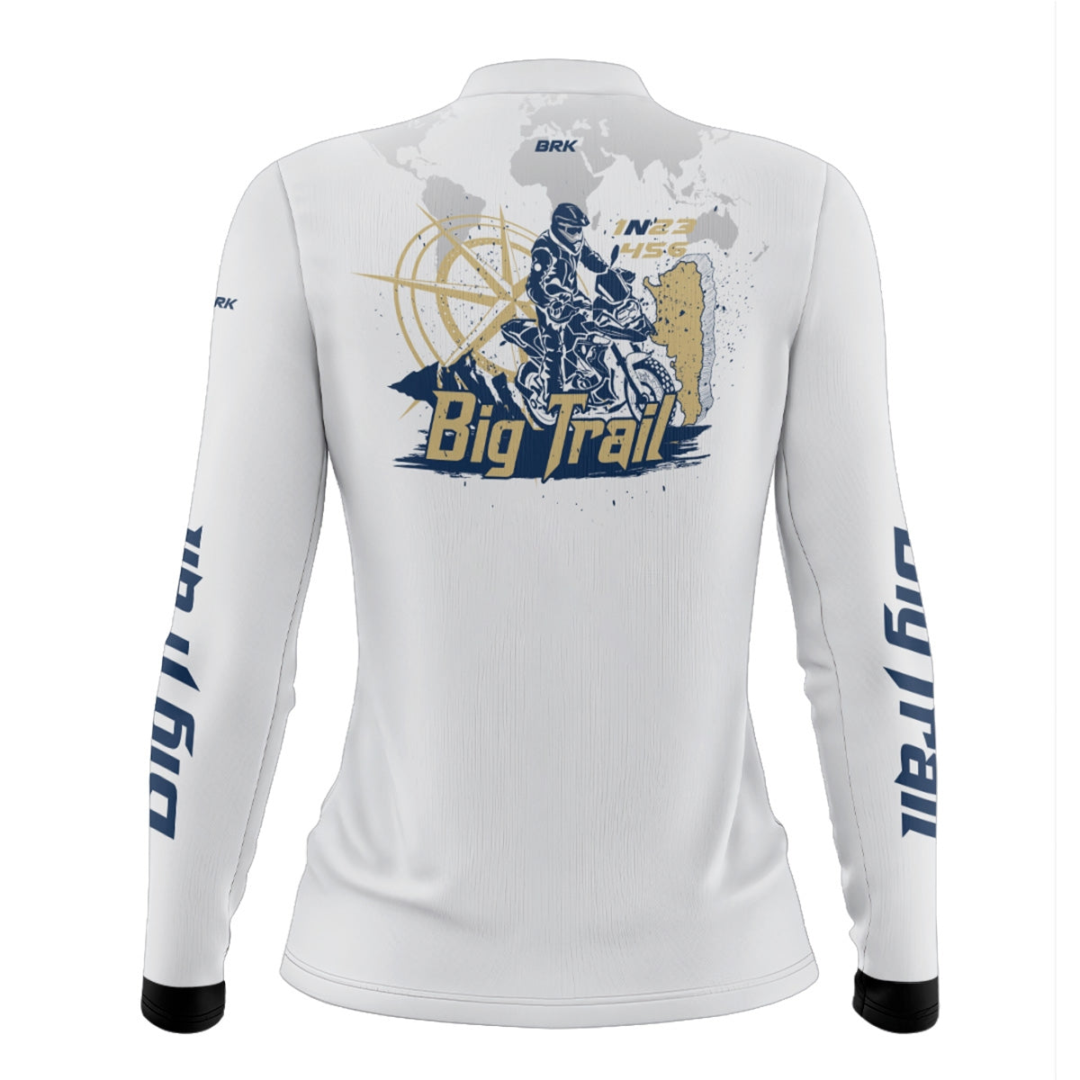 Camisa de Motociclismo Feminina Brk Big Trail Expedição Argentina com Proteção UV50+