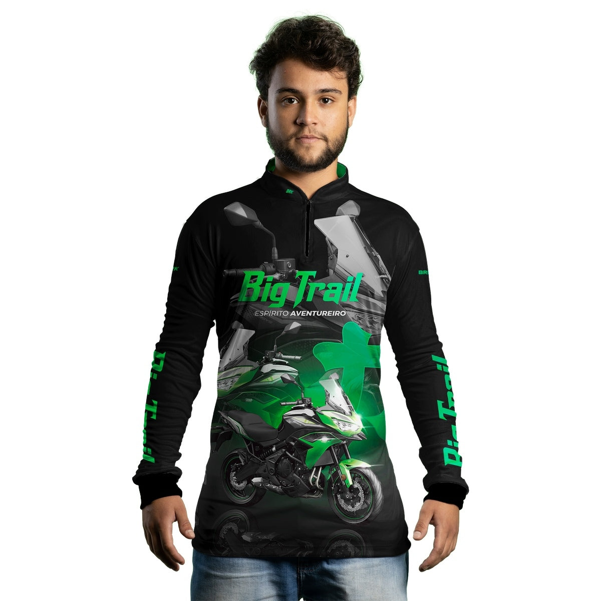 Camisa de Motociclismo Brk Versys 650 com Proteção Solar UV50+