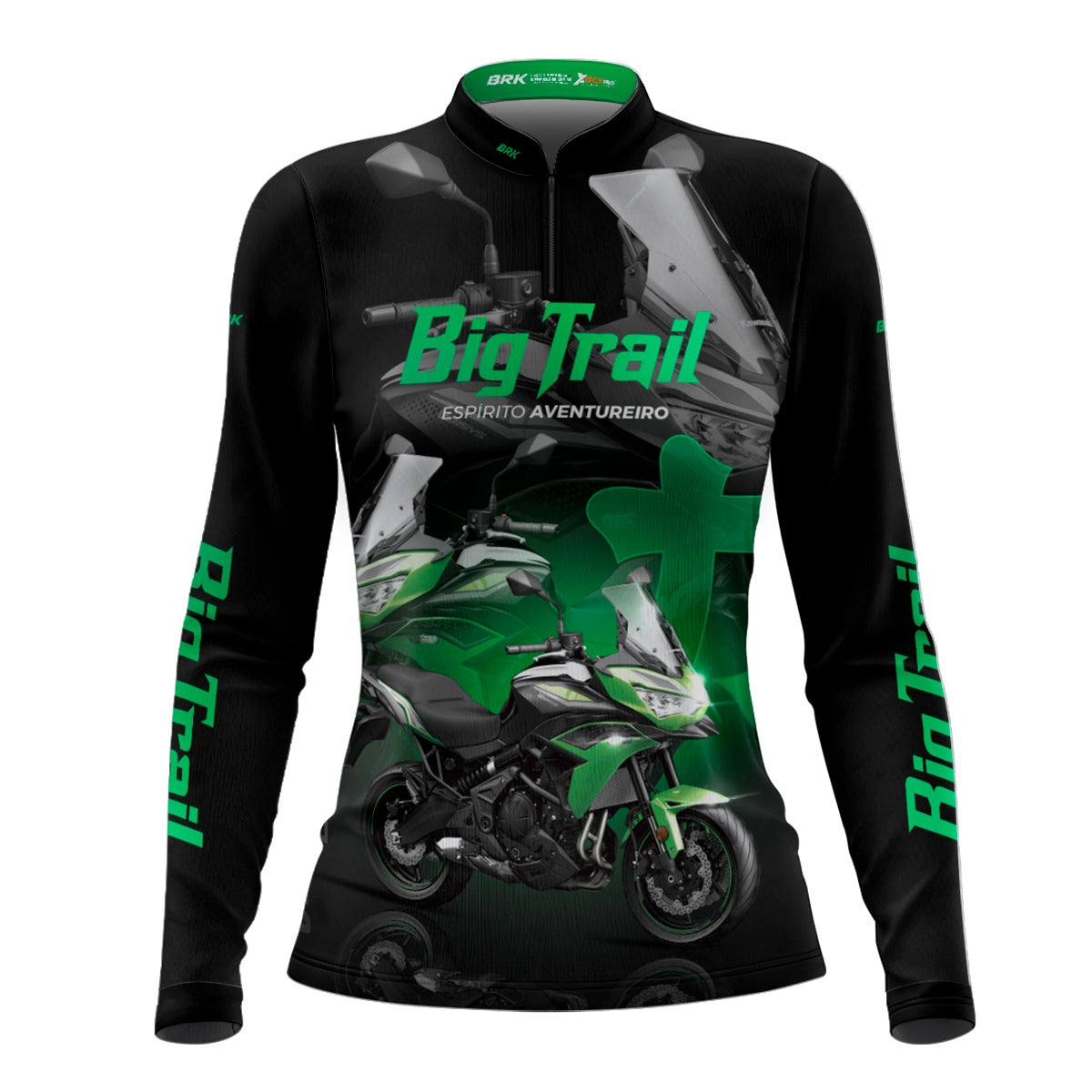 Camisa de Motociclismo Feminina Brk Versys 650 com Proteção Solar UV50+