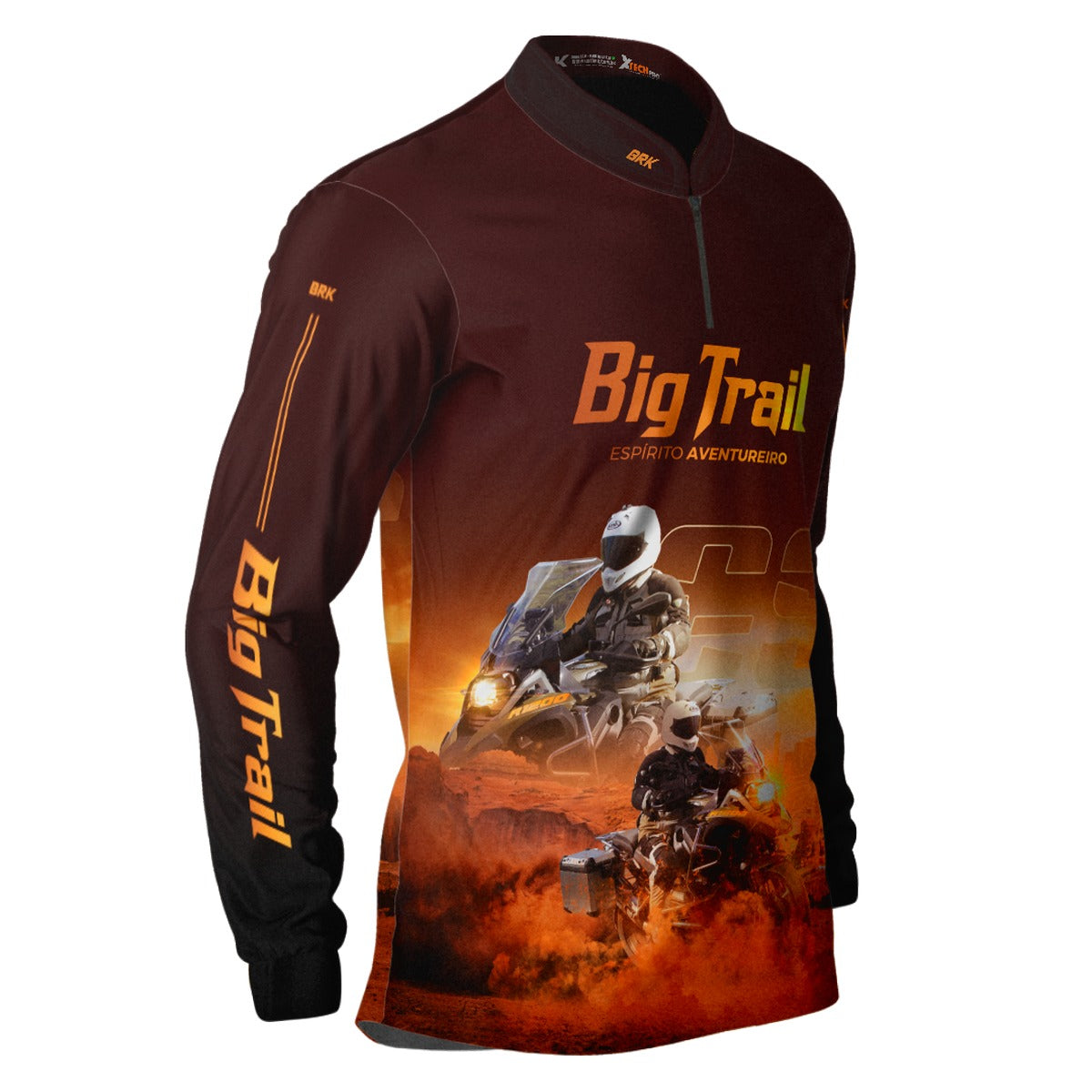 Camisa de Motociclismo Brk R 1200 GS Premium Vermelha com Proteção Solar UV50+