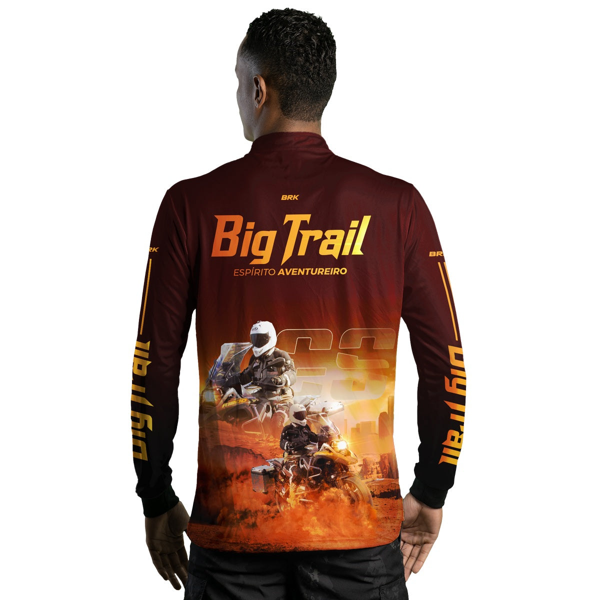 Camisa de Motociclismo Brk R 1200 GS Premium Vermelha com Proteção Solar UV50+