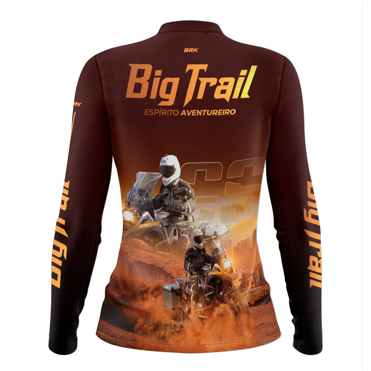 Camisa de Motociclismo Feminina Brk R 1200 GS Premium Vermelha com Proteção Solar UV50+