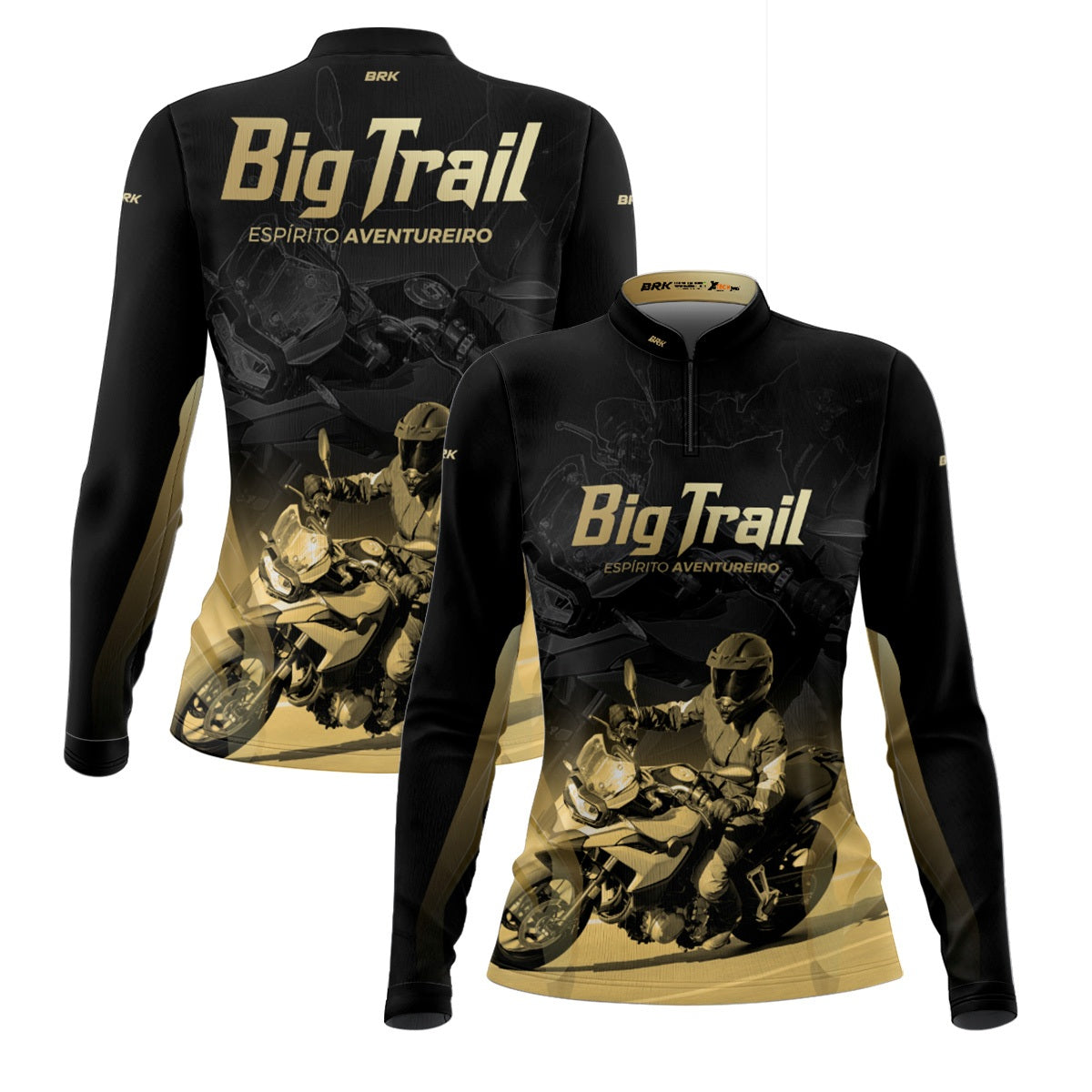 Camisa de Motociclismo Feminina Brk F 750 GS Premium com Proteção Solar UV50+