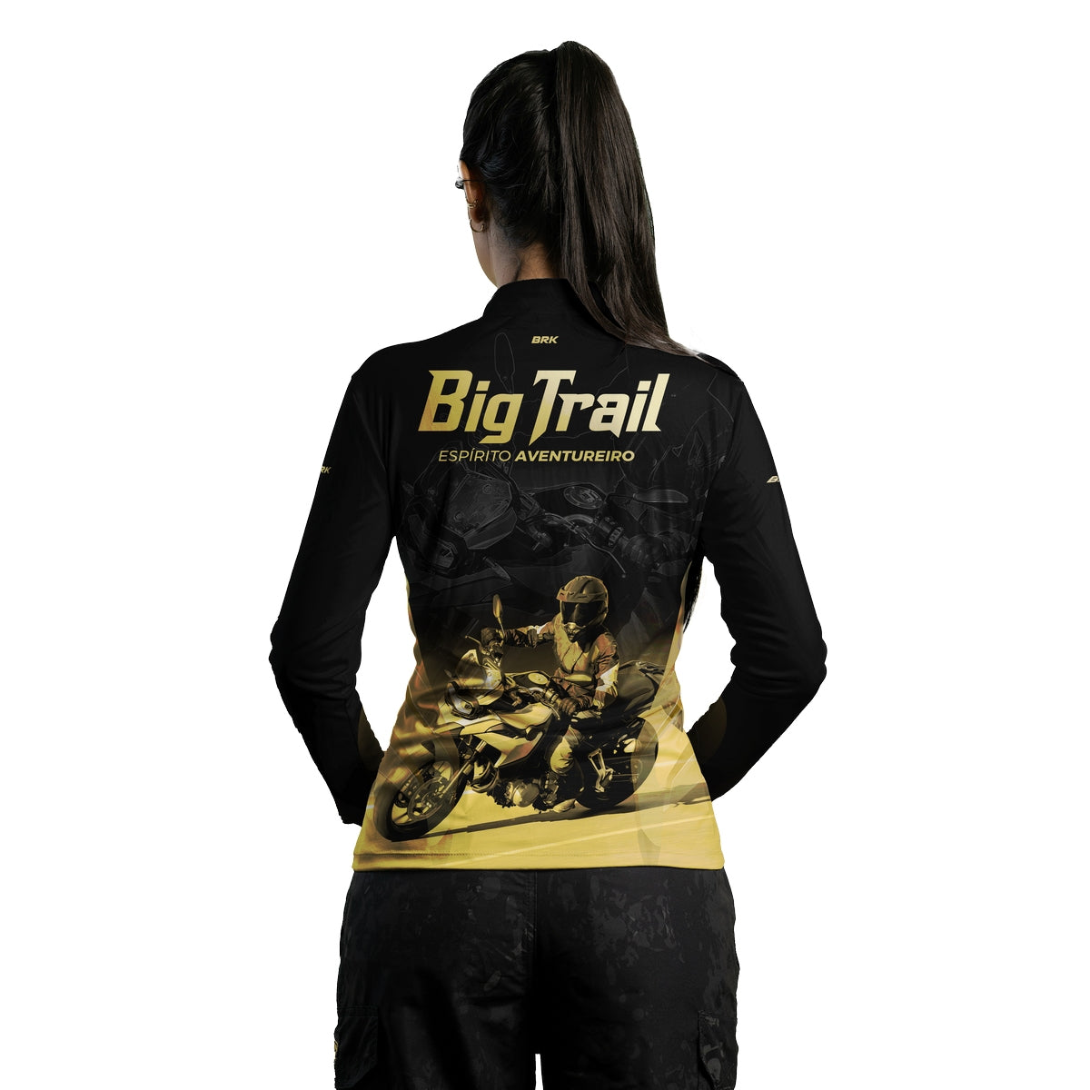 Camisa de Motociclismo Feminina Brk F 750 GS Premium com Proteção Solar UV50+