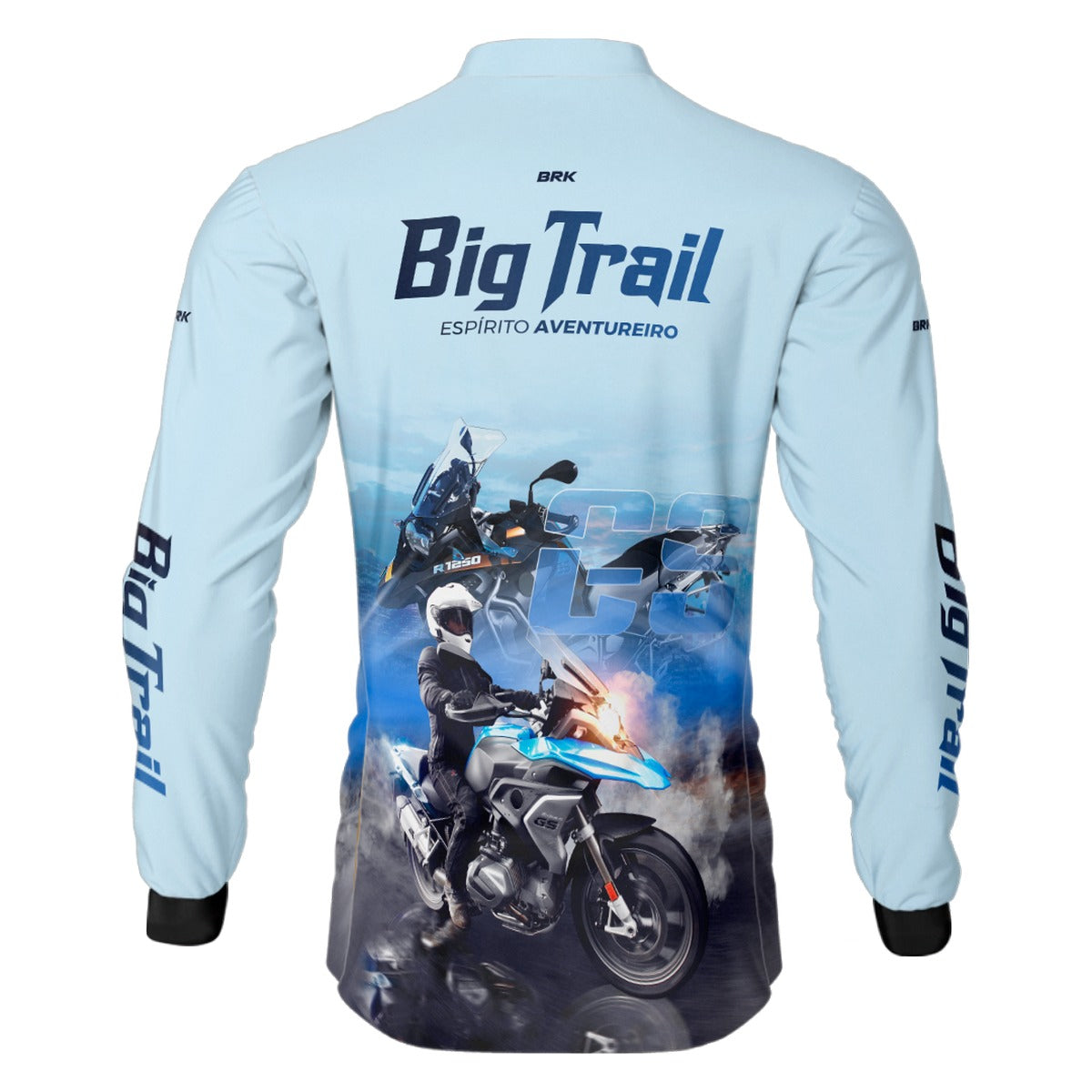 Camisa de Motociclismo Brk R 1250 GS Premium Branca com Proteção Solar UV50+