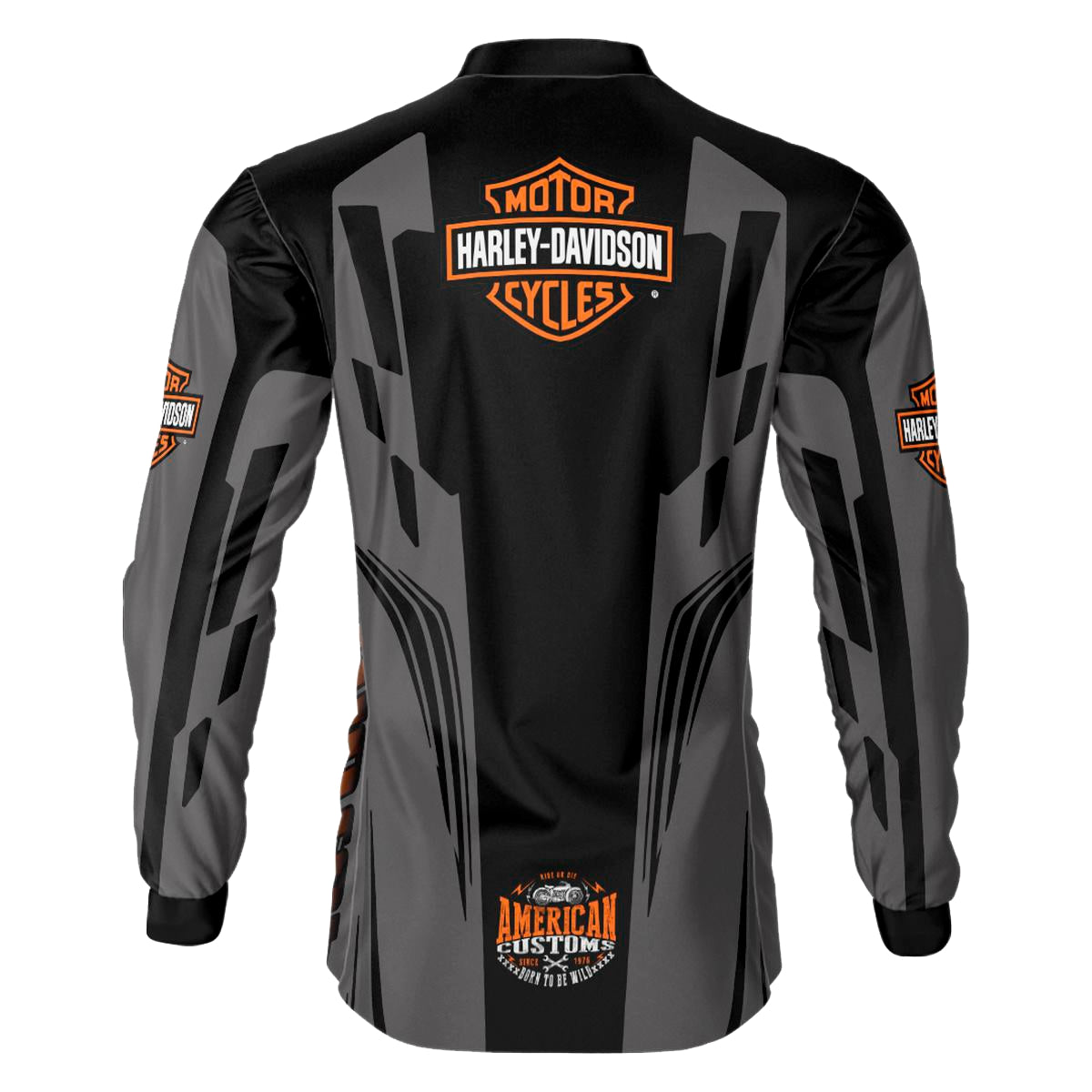 Camisa de Motociclismo Brk Harley Davidson Black com Proteção UV50+