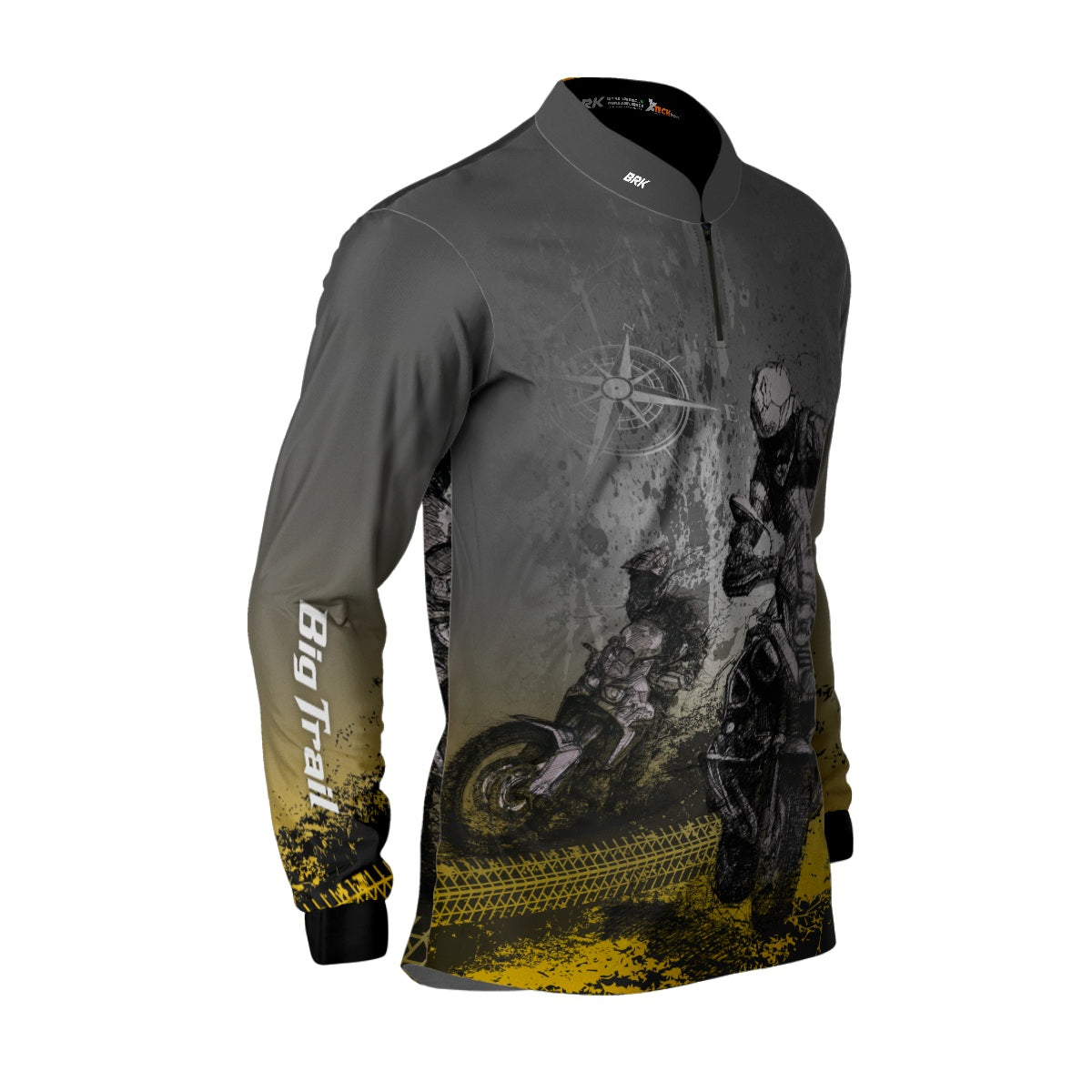 Camisa de Motociclismo Brk Big Trail Life com Proteção Solar UV50+