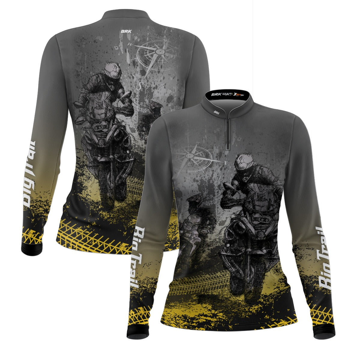 Camisa de Motociclismo Feminina Brk Big Trail Life com Proteção Solar UV50+