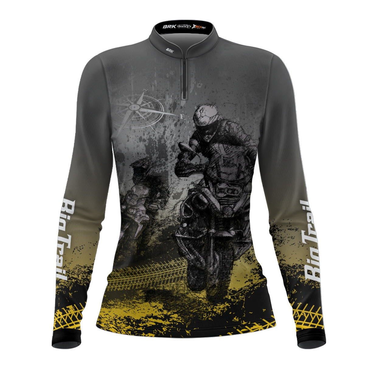 Camisa de Motociclismo Feminina Brk Big Trail Life com Proteção Solar UV50+