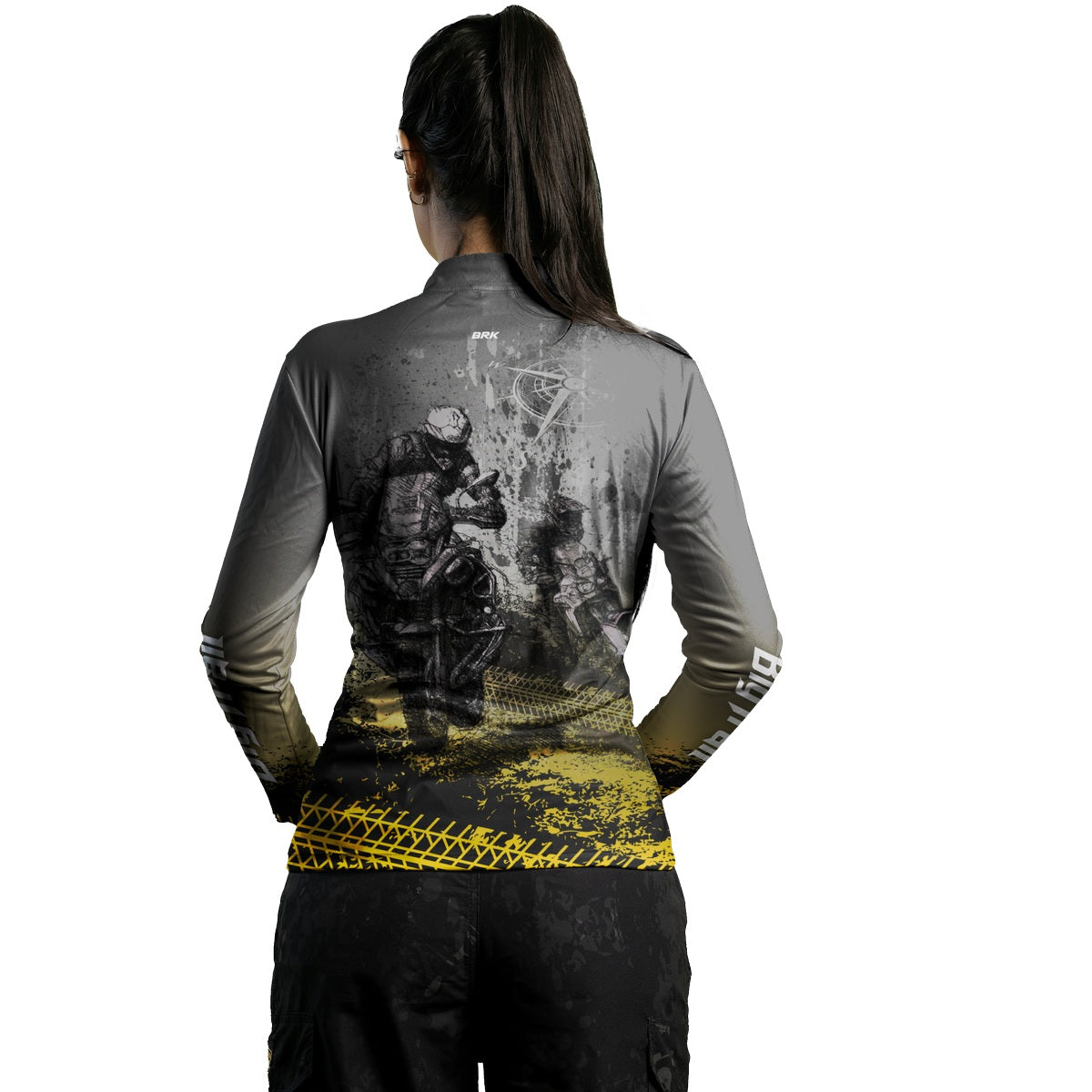 Camisa de Motociclismo Feminina Brk Big Trail Life com Proteção Solar UV50+