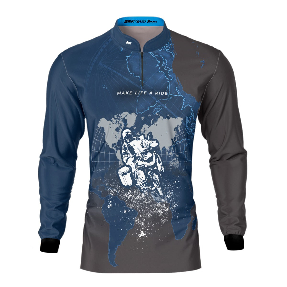 Camisa de Motociclismo Brk Big Trail Life com Proteção Solar UV50+
