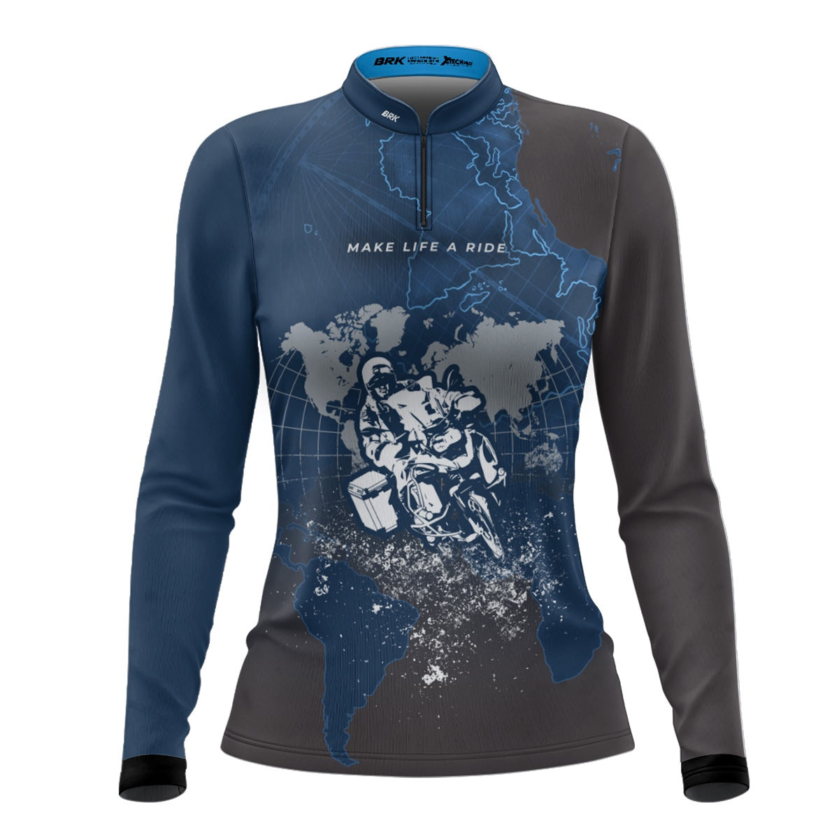 Camisa de Motociclismo Feminina Brk Motociclismo Big Trail Life com Proteção Solar UV50+