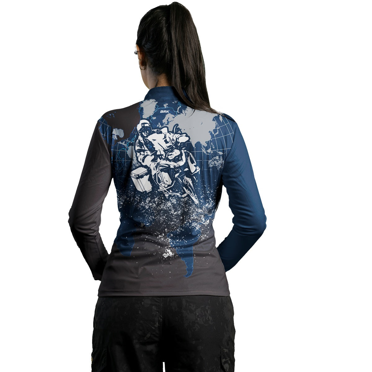 Camisa de Motociclismo Feminina Brk Motociclismo Big Trail Life com Proteção Solar UV50+