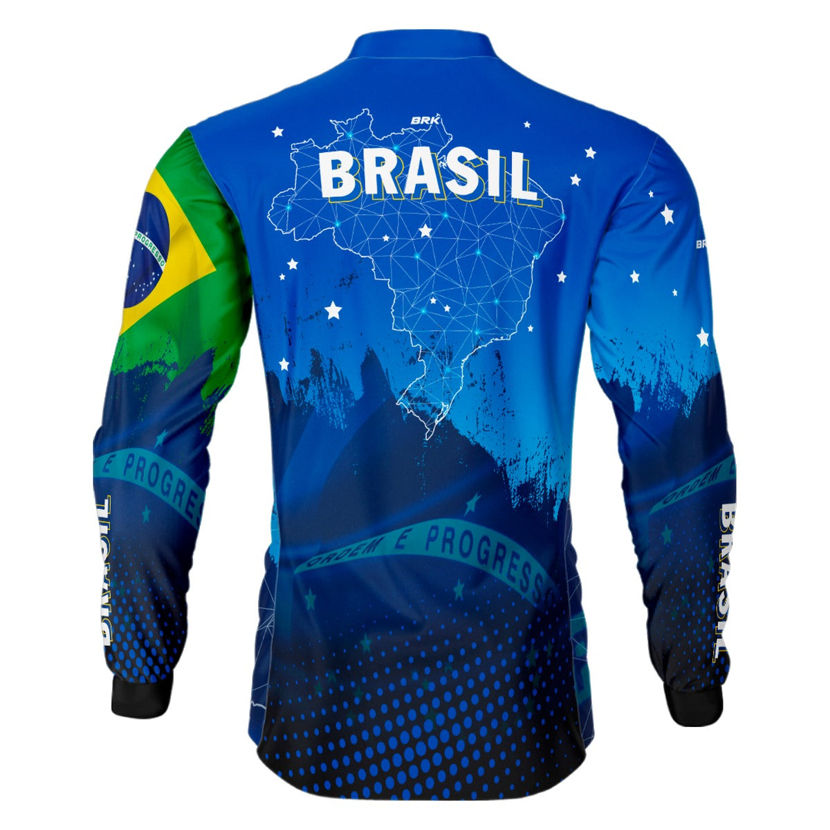 Camisa Brk Brasil Azul com Proteção Solar UV50+