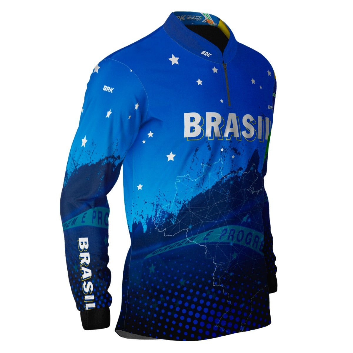 Camisa Brk Brasil Azul com Proteção Solar UV50+