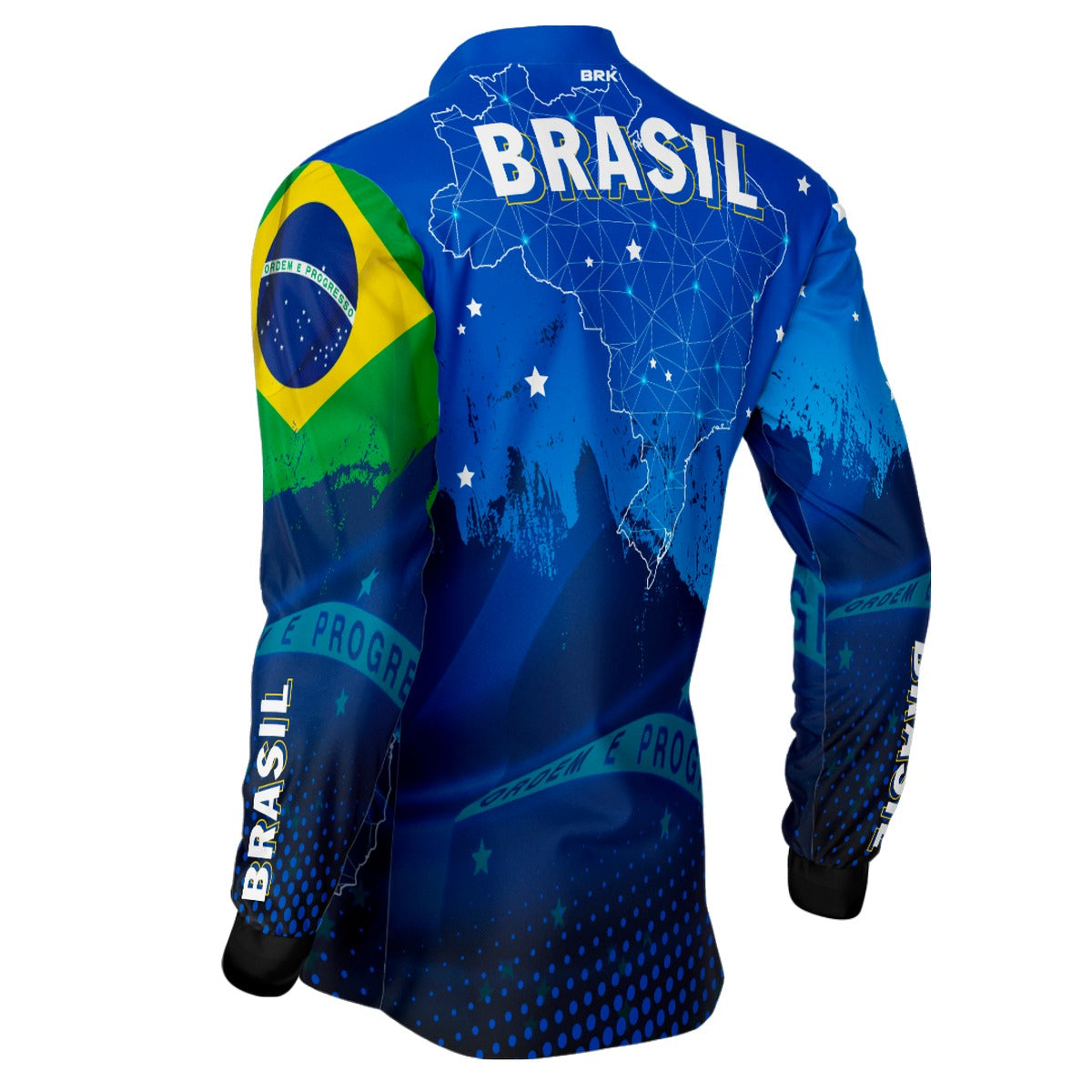 Camisa Brk Brasil Azul com Proteção Solar UV50+