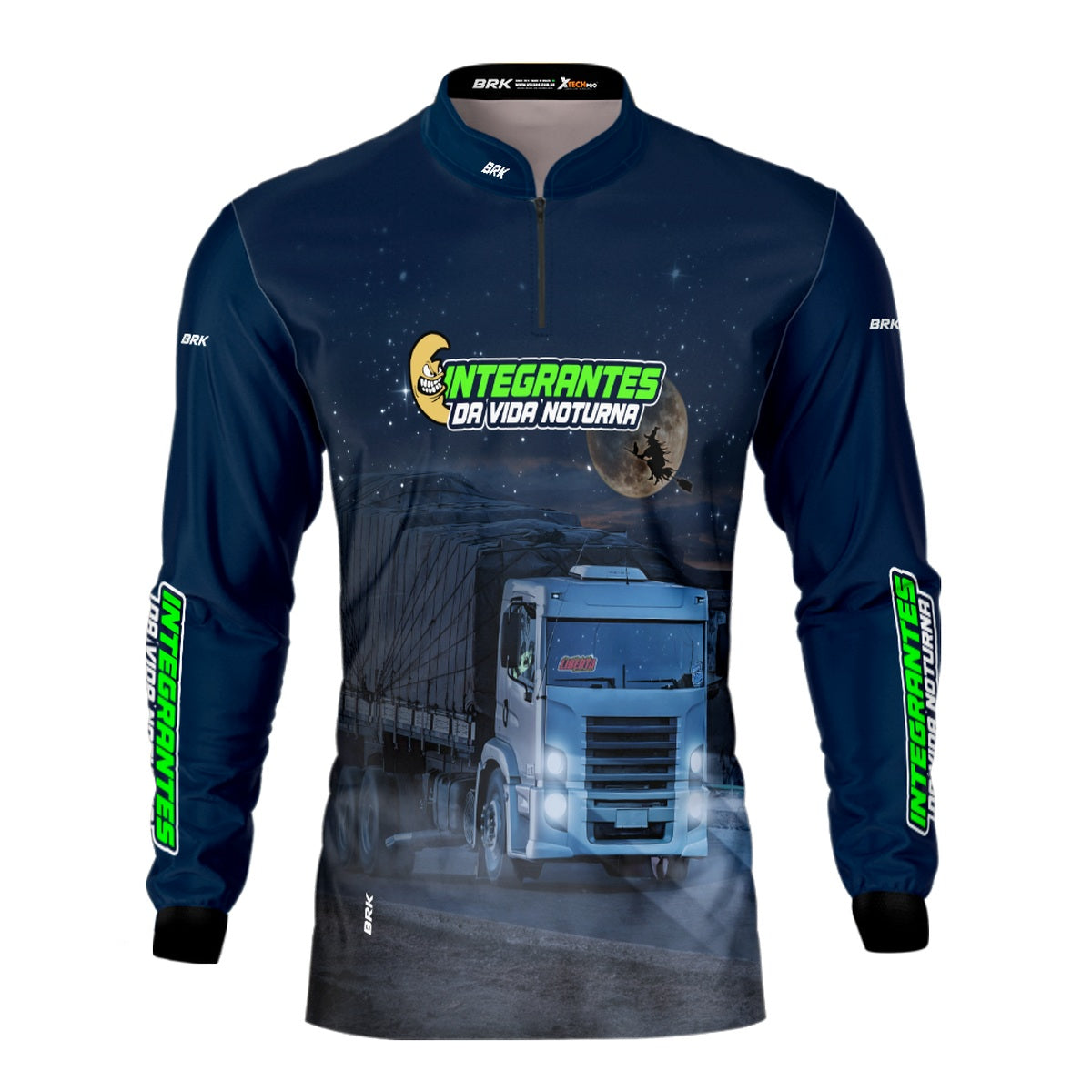 Camisa de Caminhão Brk Integrante da Vida Noturna com Proteção Solar UV50+