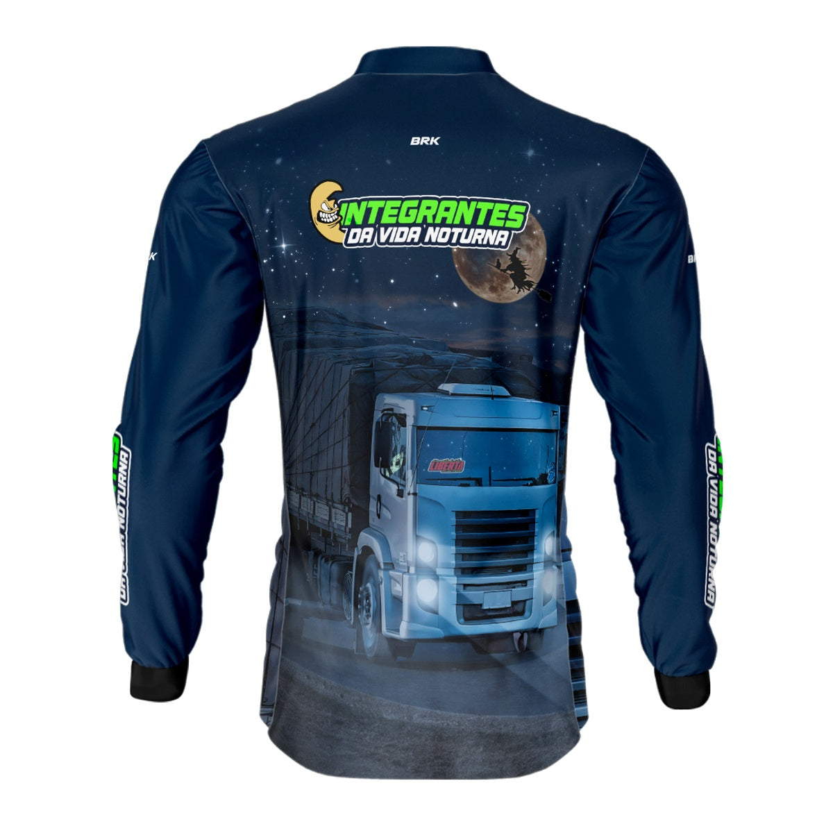 Camisa de Caminhão Brk Integrante da Vida Noturna com Proteção Solar UV50+