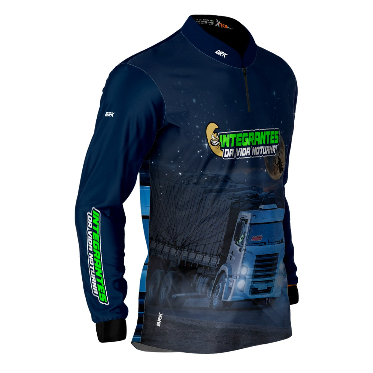 Camisa de Caminhão Brk Integrante da Vida Noturna com Proteção Solar UV50+