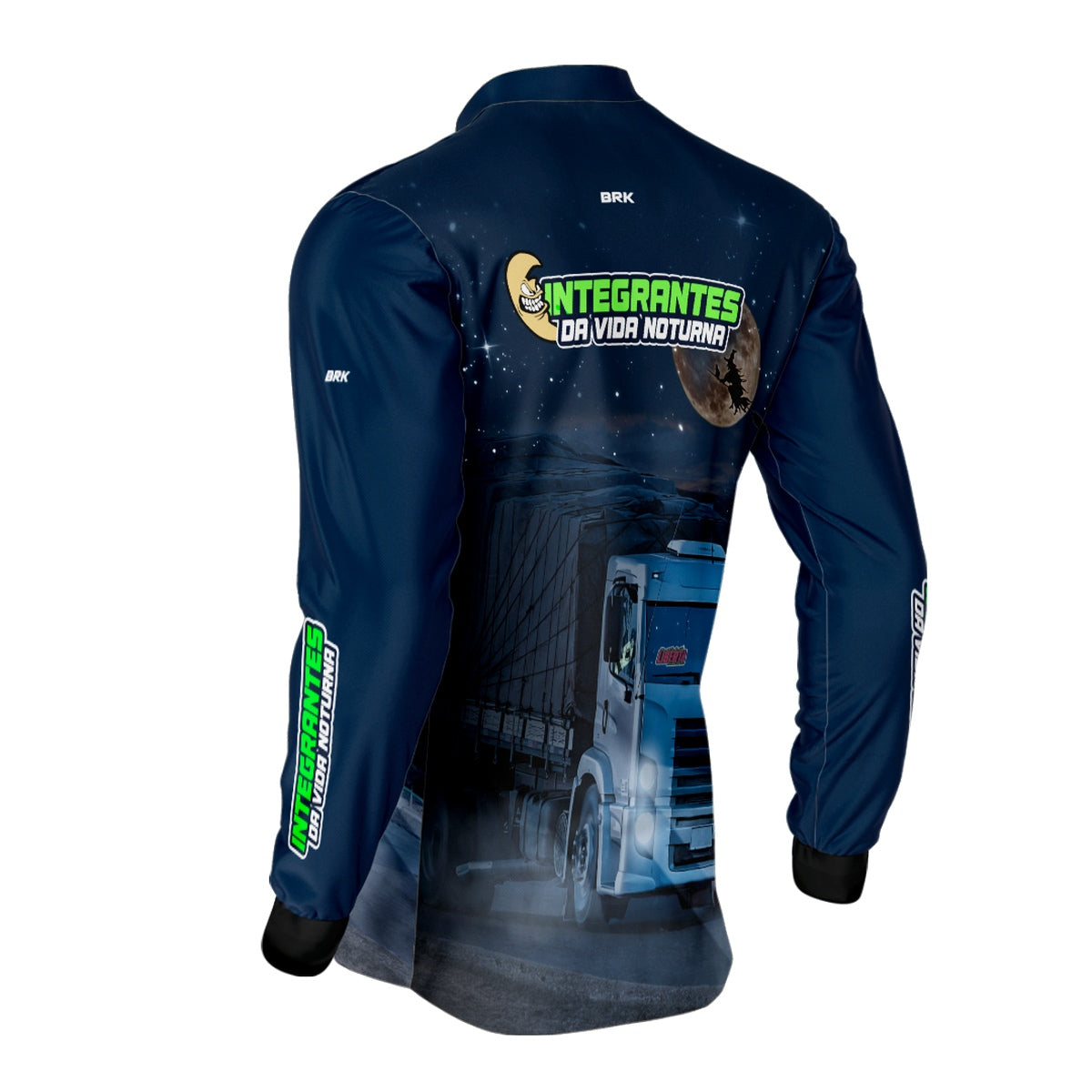 Camisa de Caminhão Brk Integrante da Vida Noturna com Proteção Solar UV50+