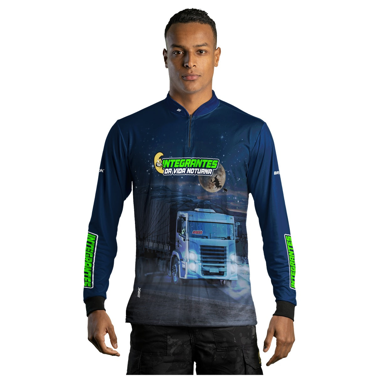 Camisa de Caminhão Brk Integrante da Vida Noturna com Proteção Solar UV50+